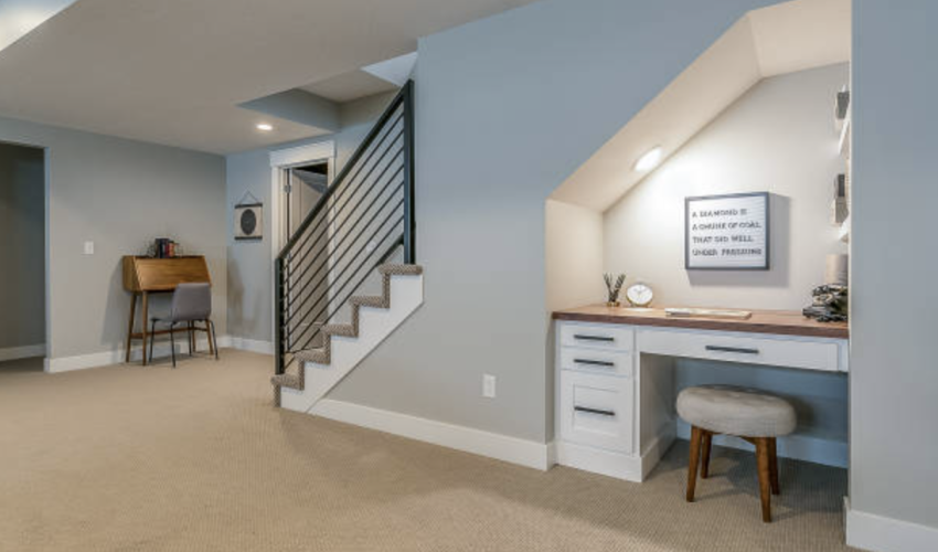 Basement conversion with ABS Basement Systems